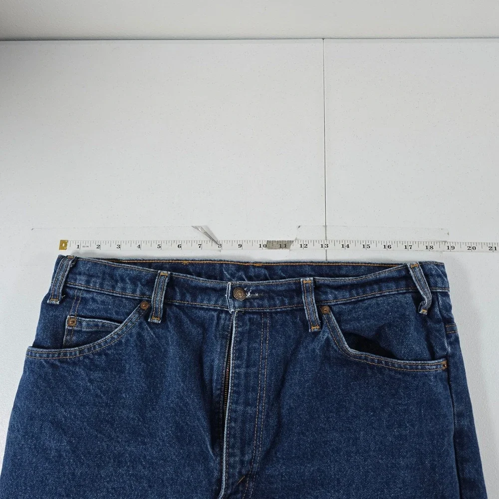 Vintage Levis 517 Orange Tab Jeans Mens 38x30 Made in Canada Dark Wash Bootcut